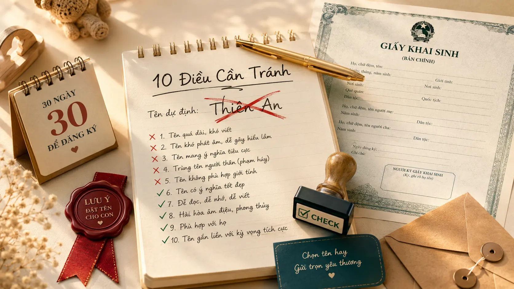 10 sai lầm phổ biến khi đặt tên con và cách tránh checklist đầy đủ