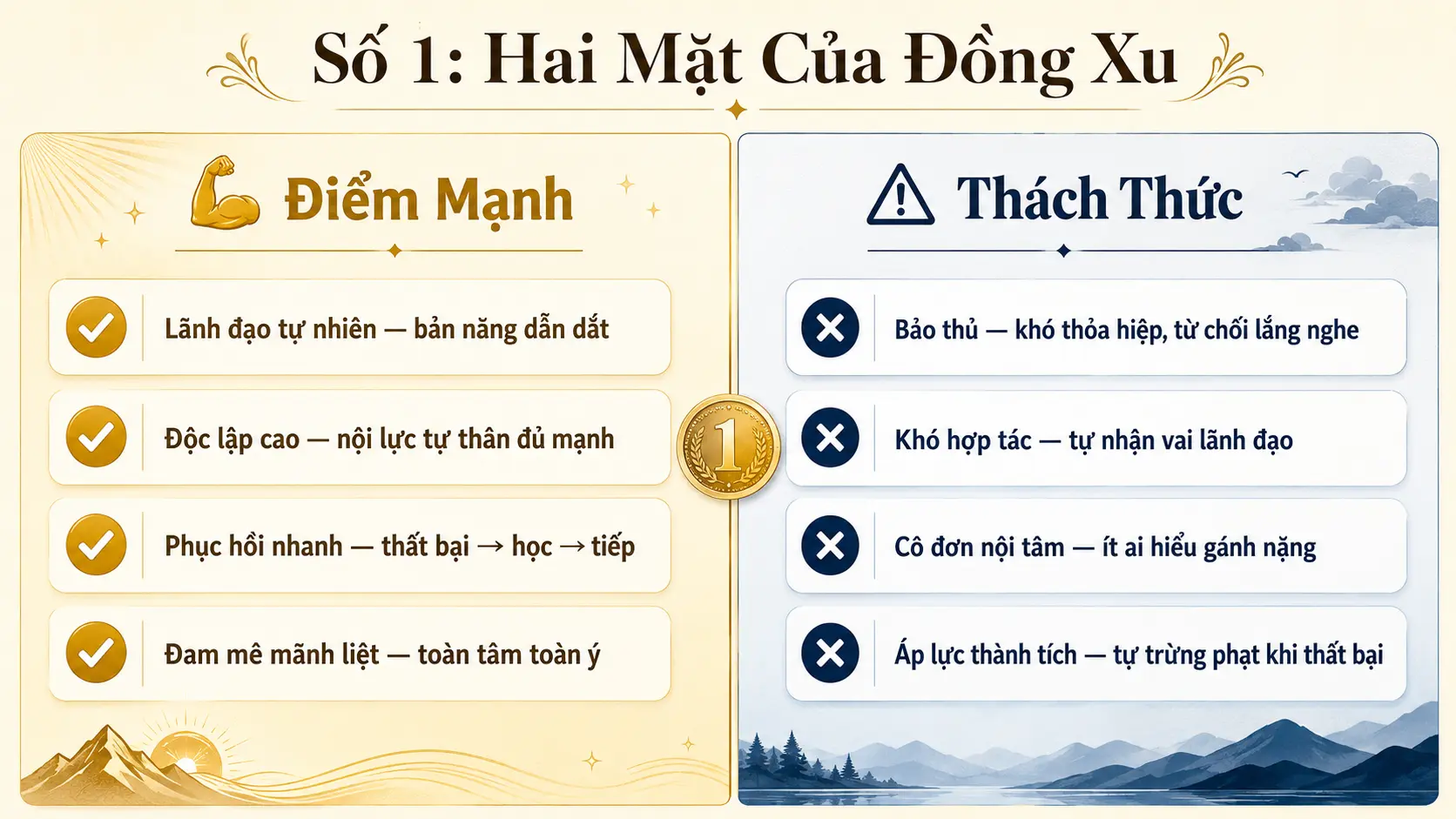 Điểm mạnh và thách thức của số 1 lãnh đạo tự nhiên nhưng khó thỏa hiệp