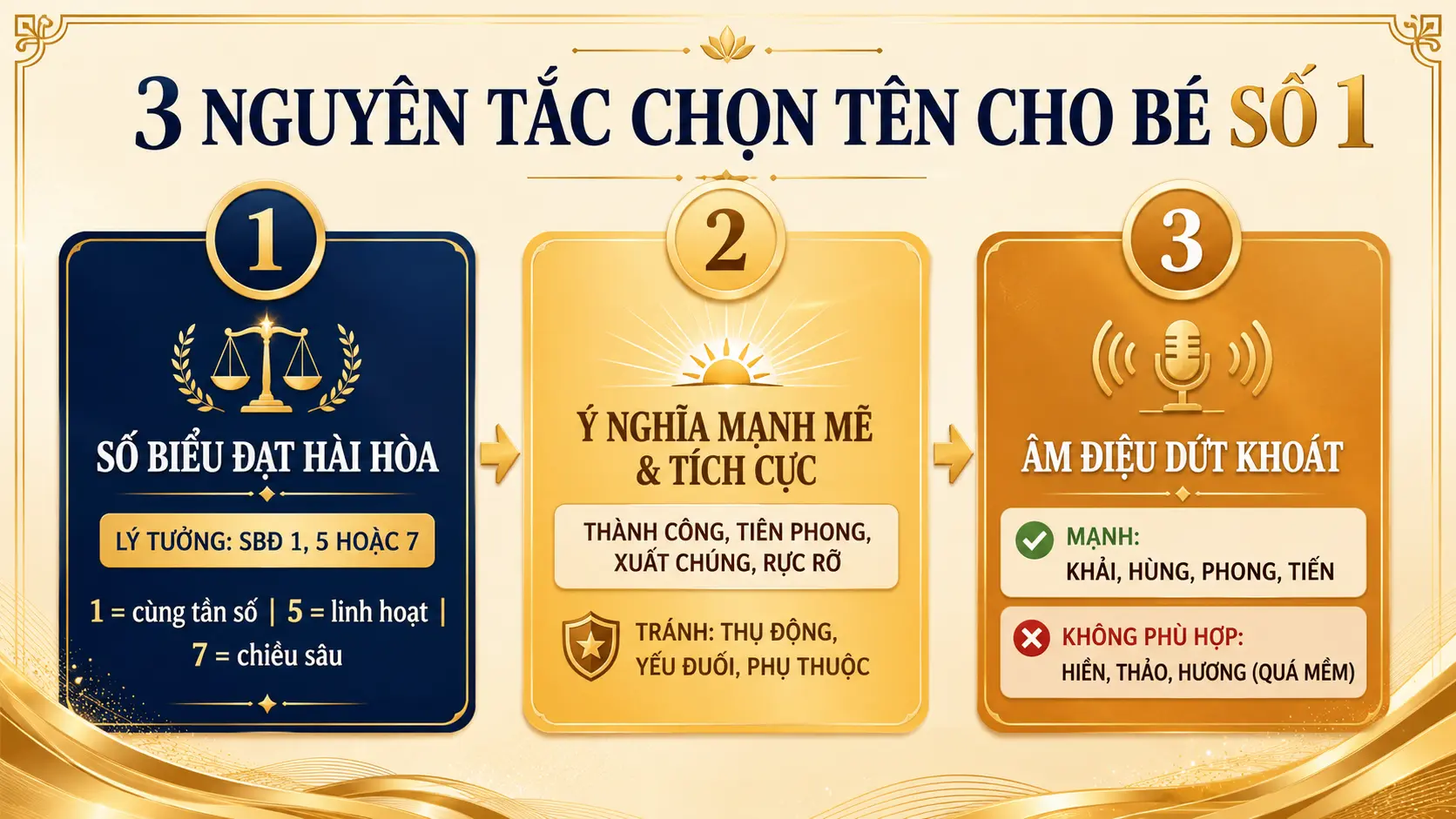3 nguyên tắc chọn tên cho bé số đường đời 1 số biểu đạt ý nghĩa âm điệu