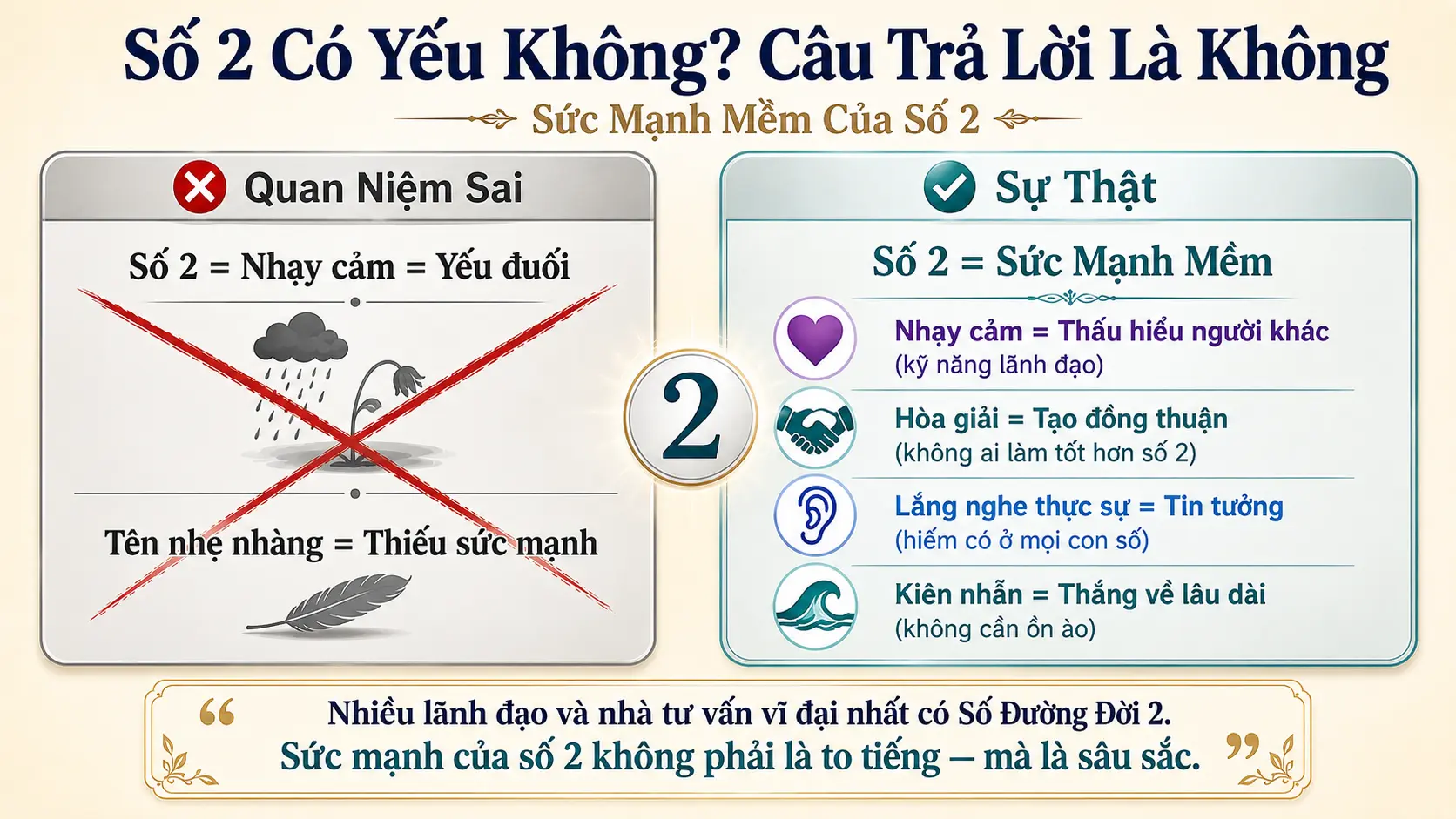 Số 2 có yếu không sức mạnh mềm của số 2 lãnh đạo bằng đồng cảm