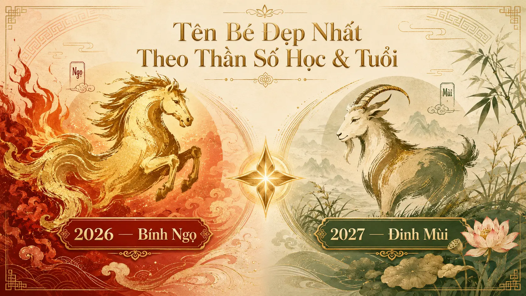 Tên bé sinh năm 2026 2027 đẹp nhất theo thần số học và tuổi Ngọ Mùi