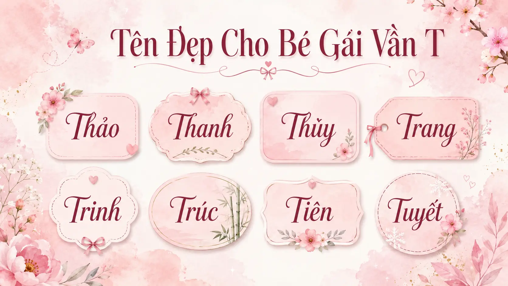 Tổng hợp tên hay cho bé gái vần T 2026