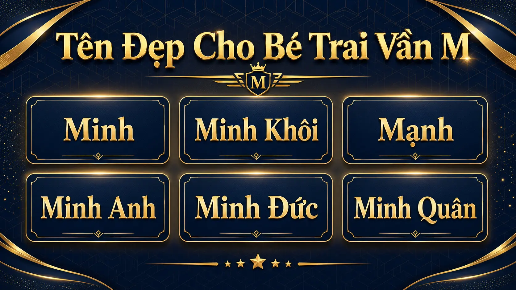 Tổng hợp tên hay cho bé trai vần M 2026