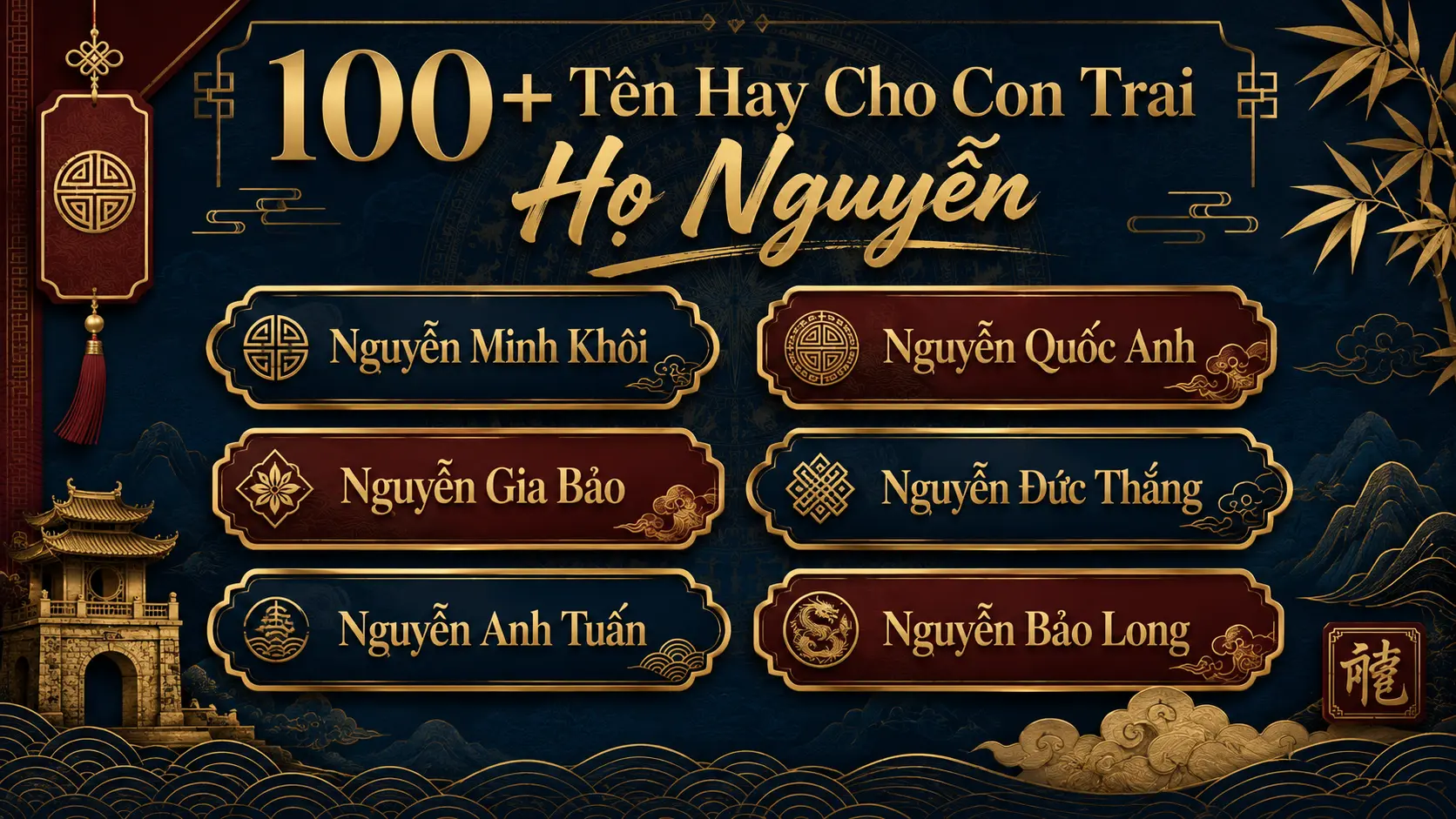 Tên hay cho con trai họ Nguyễn