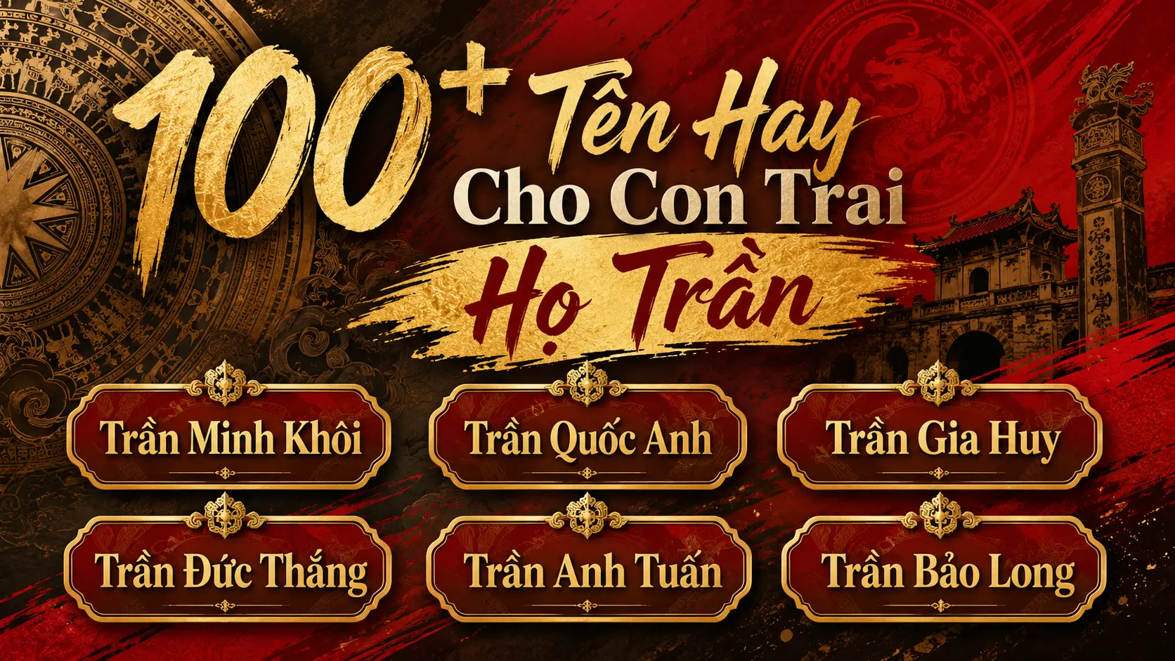 Tên hay cho con trai họ Trần