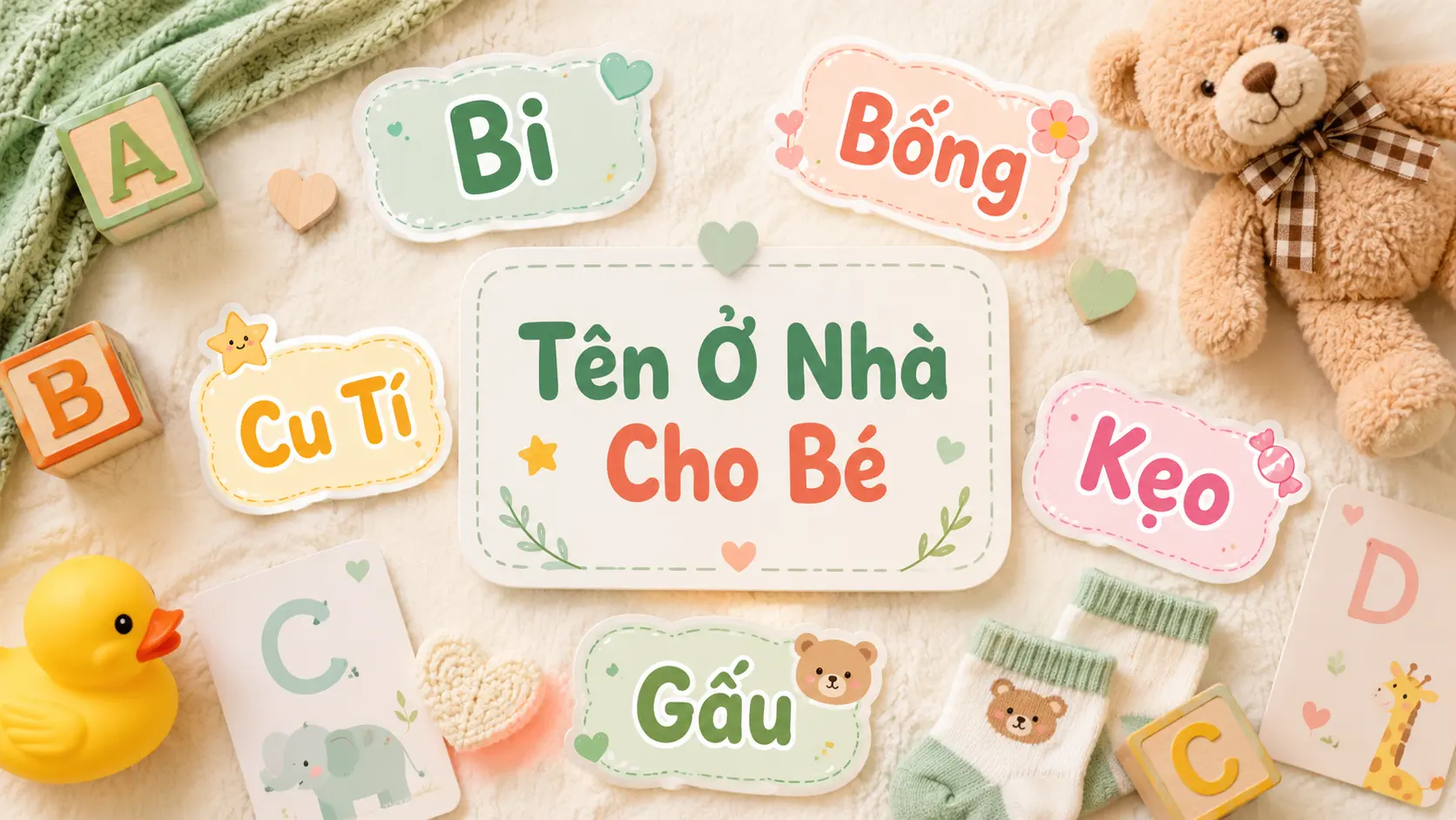 Tên ở nhà cho bé trai và bé gái dễ thương ý nghĩa
