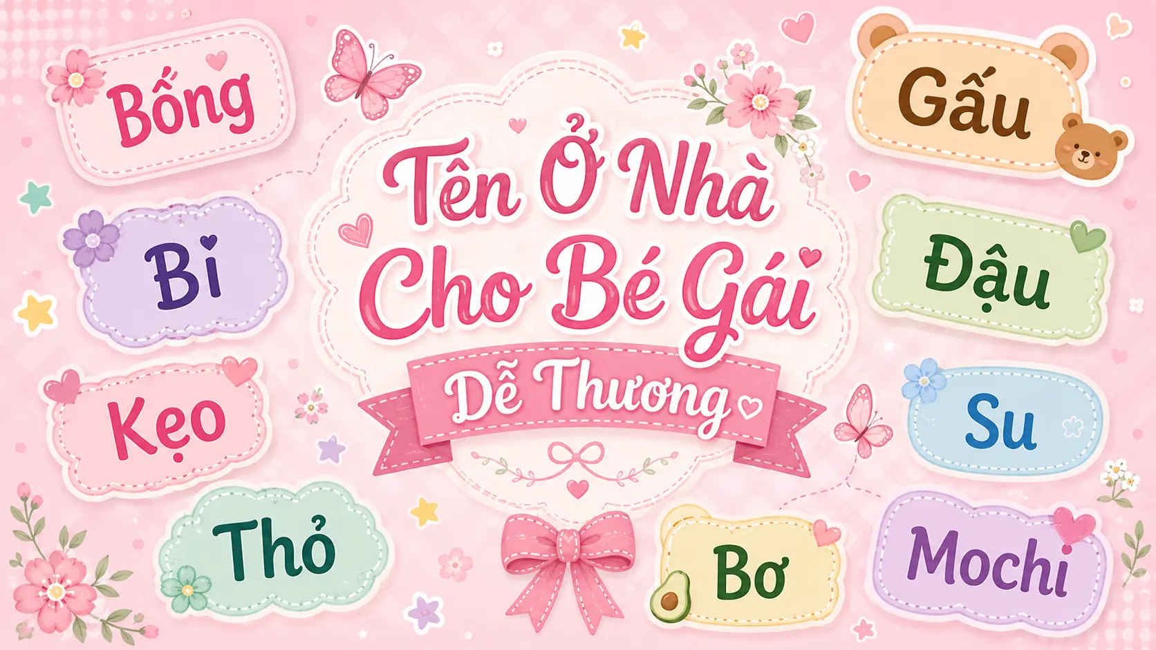 Tên ở nhà cho bé gái dễ thương
